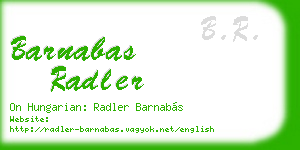 barnabas radler business card